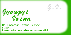 gyongyi voina business card